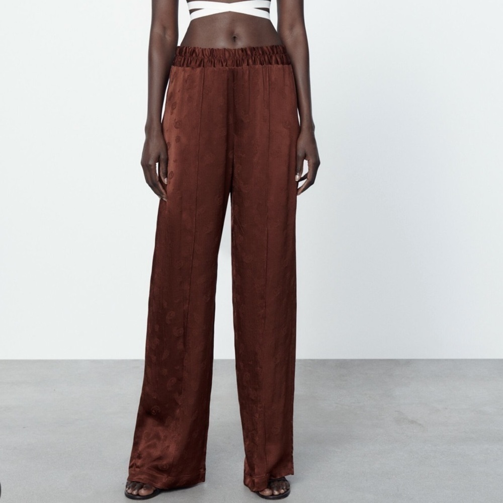 ZARA Jacquard Pajama Pants BNWT
